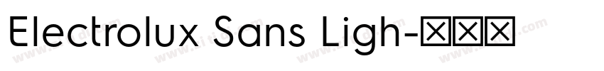 Electrolux Sans Ligh字体转换